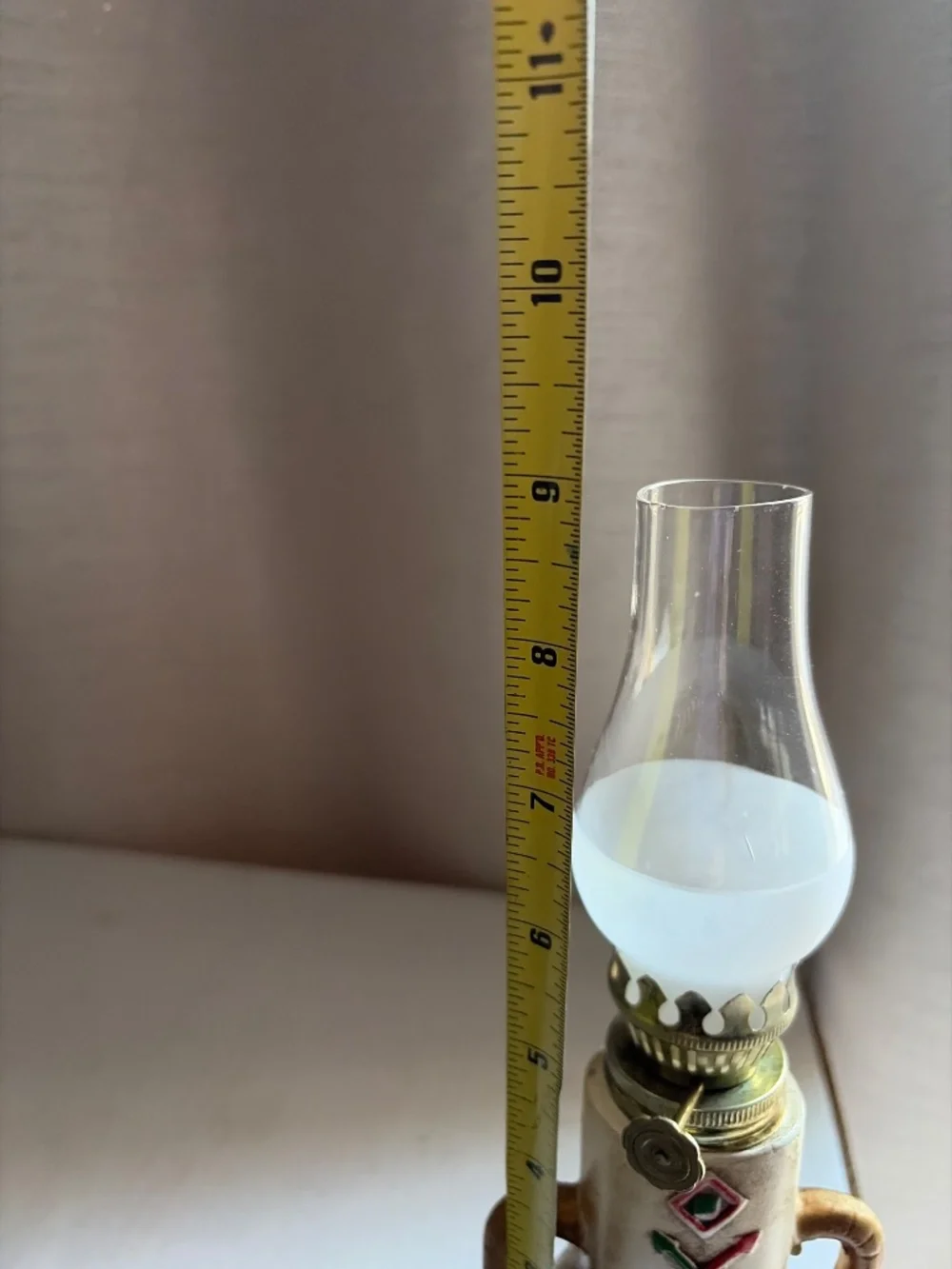 Vintage Japan Mini Totem Pole Oil Lamp